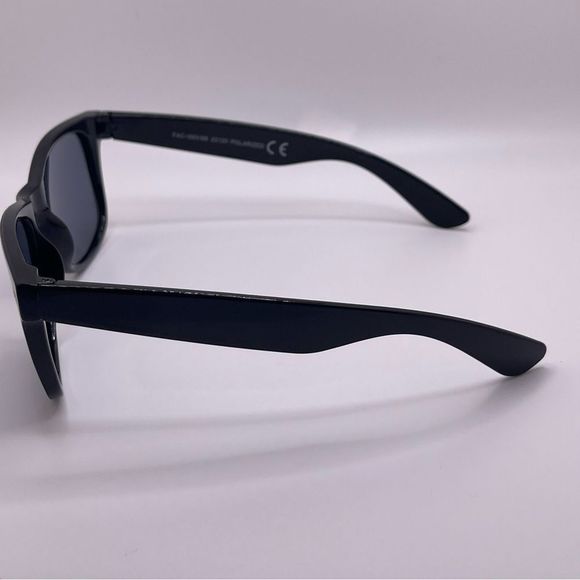 Black Polarized Sunglasses Wayfarer Silhouette Mens Womens - Picture 5 of 9